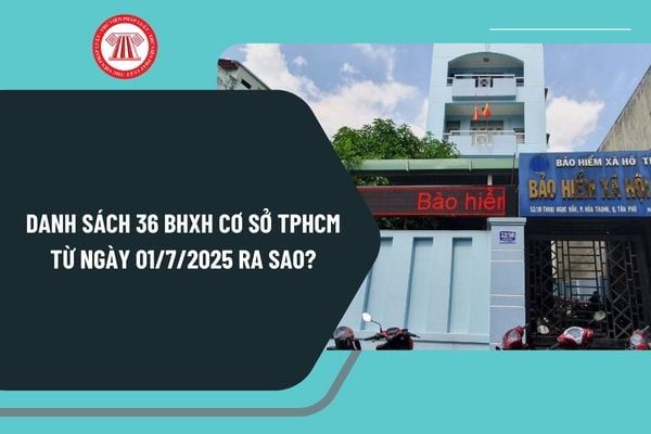 Danh sách 36 BHXH cơ sở TPHCM